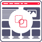 На зображенні зображено, наявність відволікаючих елементів на сторінках.